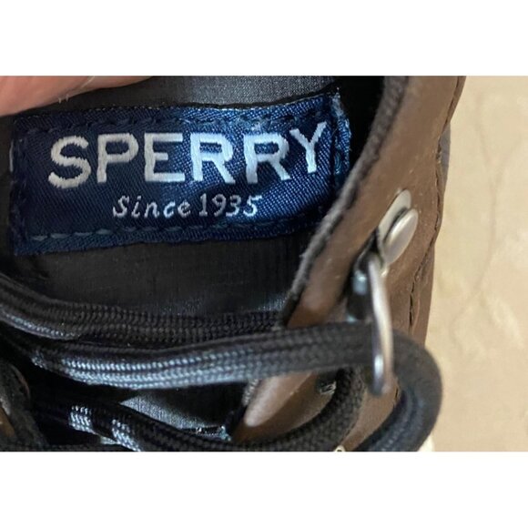 Sperry Mens Brown High-Top Sneakers Lace-Up Closure Size 8.5 - Picture 7 of 9